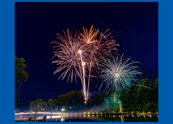Fireworks over the Clayhole, Fire and Ice Festival