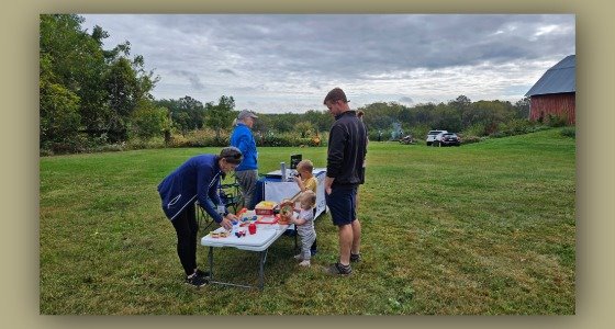 Historical Society volunteers at Fall at the Farm event