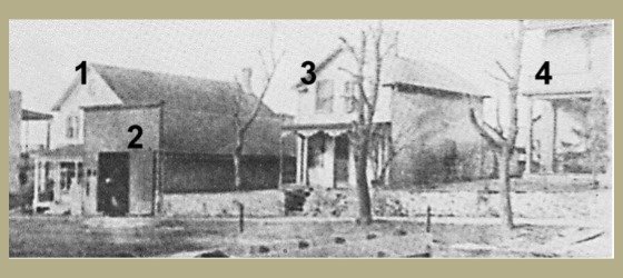 Buildings on the Ess property in the 1880s numbered 1 thru 4