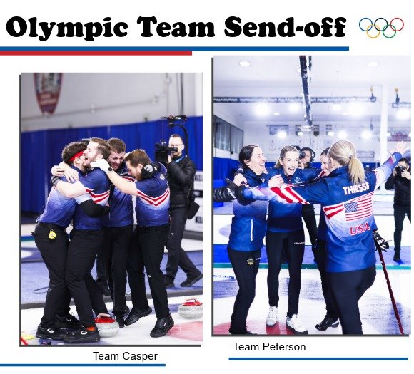 Olympic Team Send Off, Team Casper and Team Peterson celebrating making the Olympics
