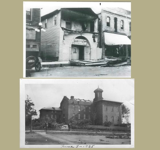Damage to Chaska Rex Theater and Courthouse