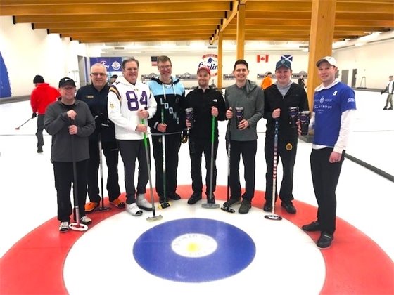 Curling teams on the ice