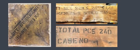 Markings on shipping containers