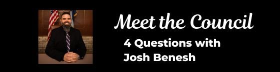 Josh Benesh headshot, Meet the Council, 4 Questions with Josh Benesh