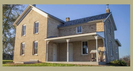 Historic farmhouse made of Chaska brick
