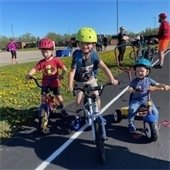 Kids biking