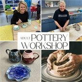 Adult Pottery Workshop- pictures of class participants