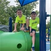 kids playing at the playground