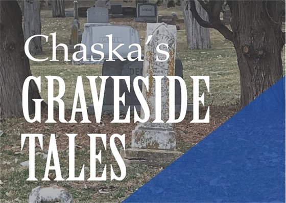 Chaska Graveside Tales with gravestones in the background