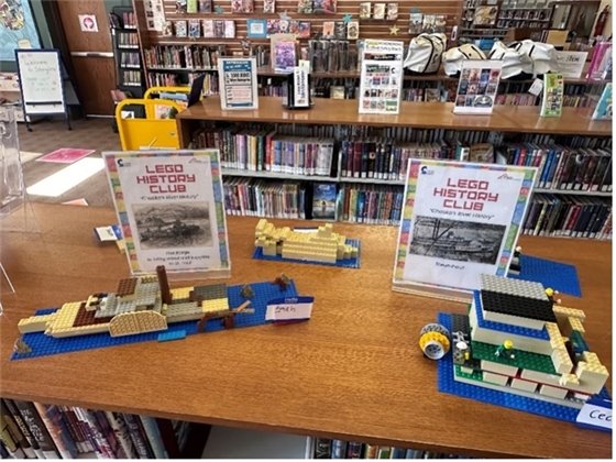 Legos built on a table