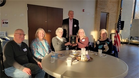 History Center members accepting the George C. Klein award