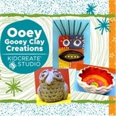 Ooey, gooey clay creations with Kidcreate Studio