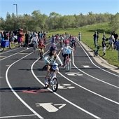Kids biking