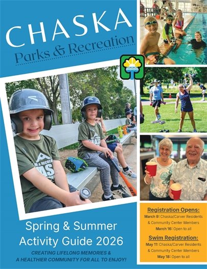 Chaska Parks and Recreation Spring-Summer Activity Guide- Now Available!