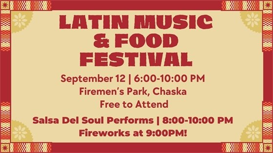 Latin Music and Food Festival, Friday, September 12, 6:00-10:00PM