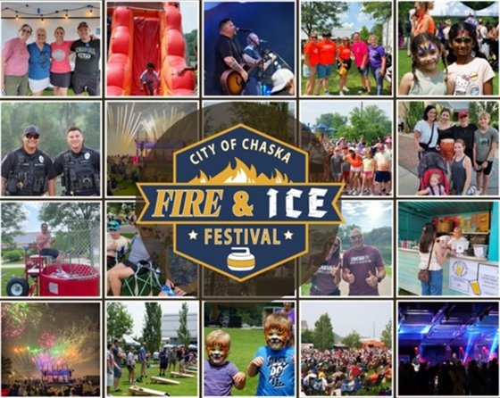 City of Chaska Fire and Ice Festival 2025- picture collage
