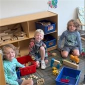 Preschool kids playing