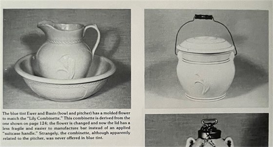 The blue tint ewer and bowl