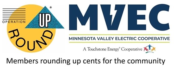 Minnesota Valley Electric Cooperative Logo, rounding up cents for the community