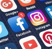 Image of social media platform logos- Instagram and Facebook