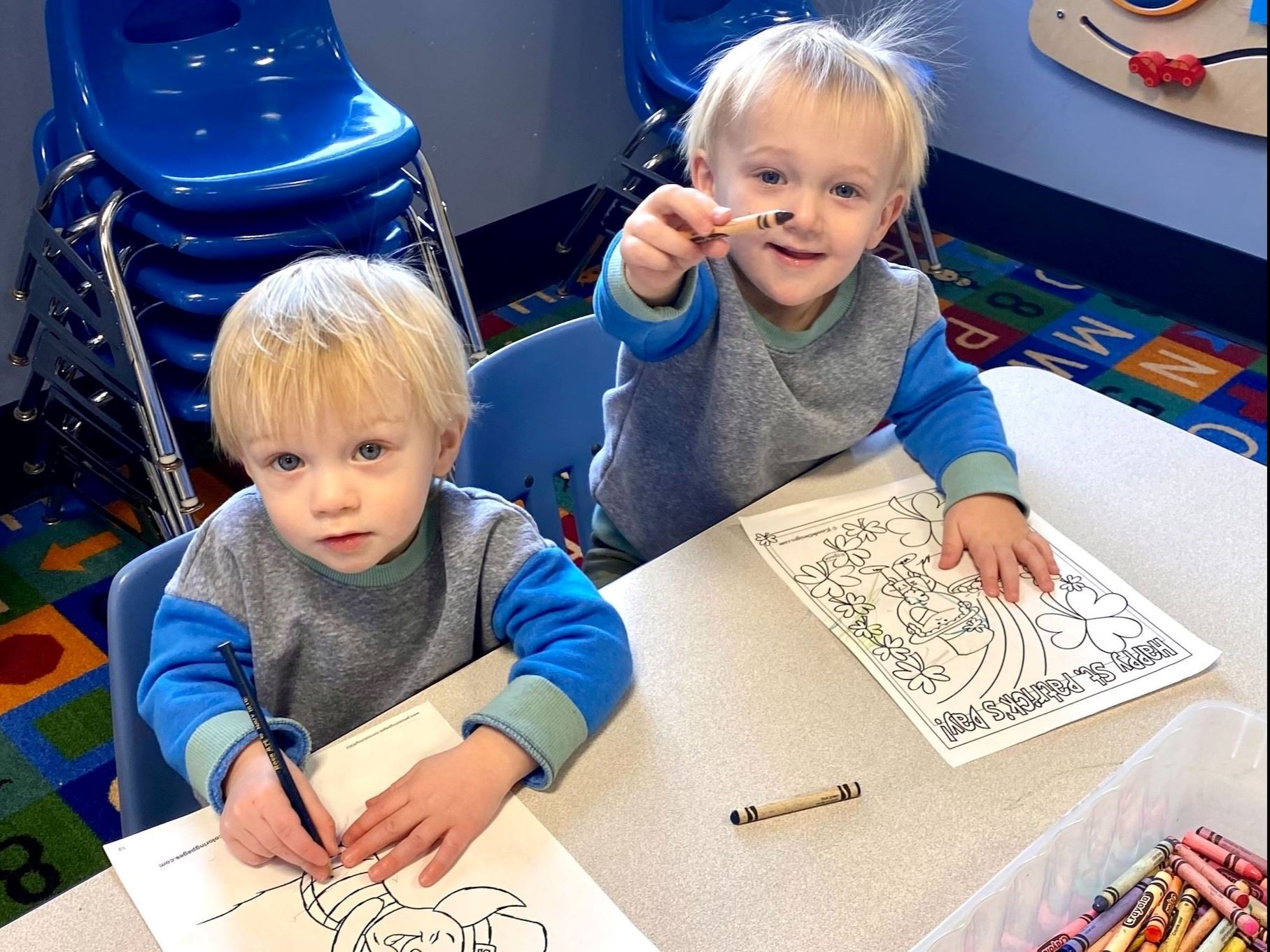 Parents Morning Break Coloring Activity