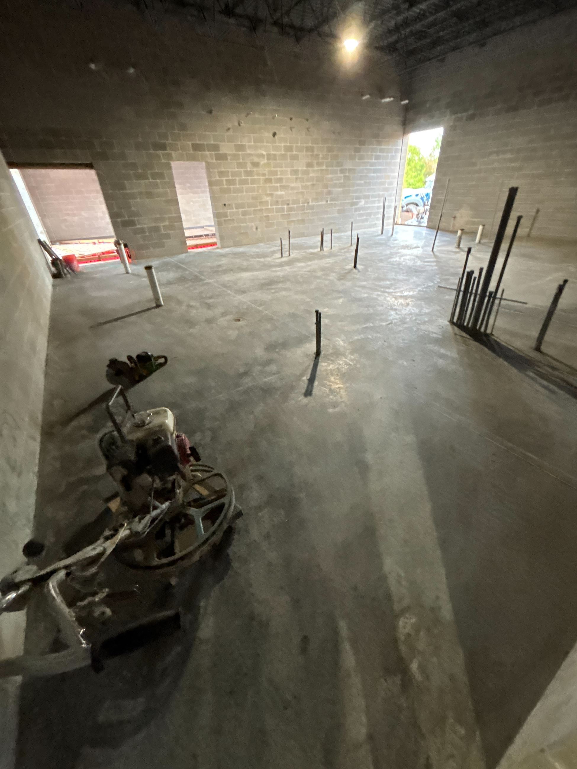 holding cell slab pour Public Safety Facility