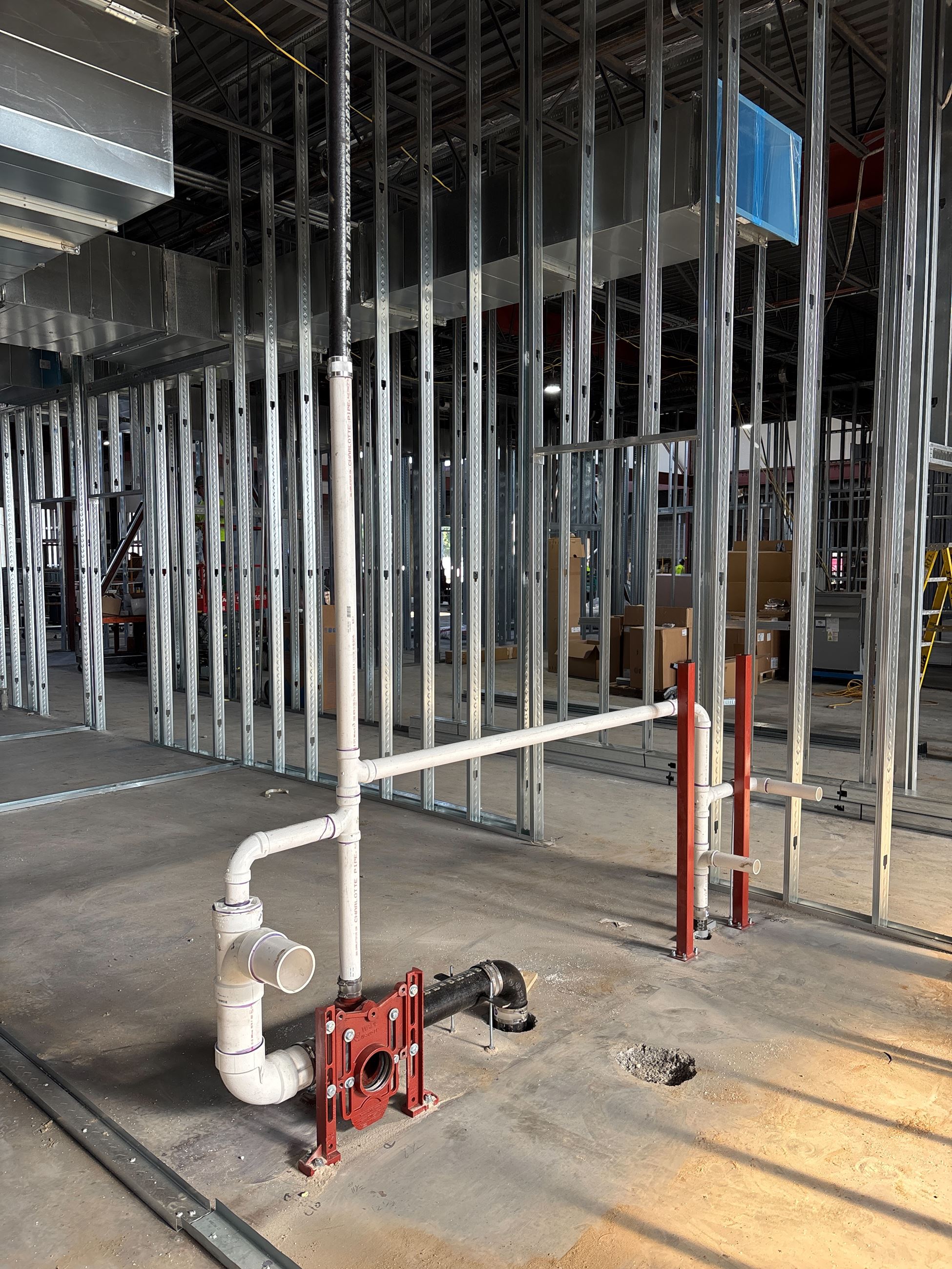 Interior Framing at the Public Safety Facility