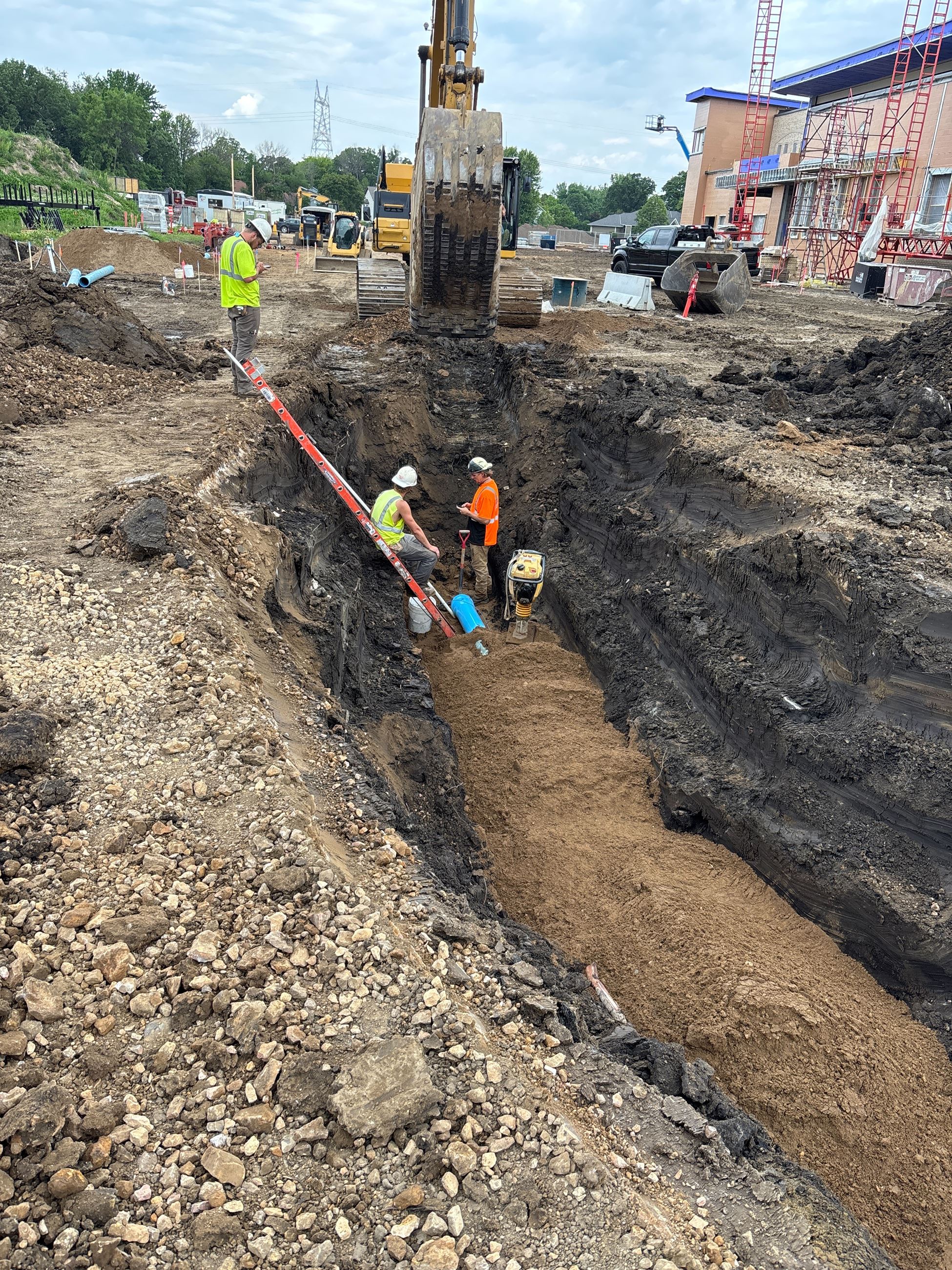 Underground Utility Work at the Public Safety Facility