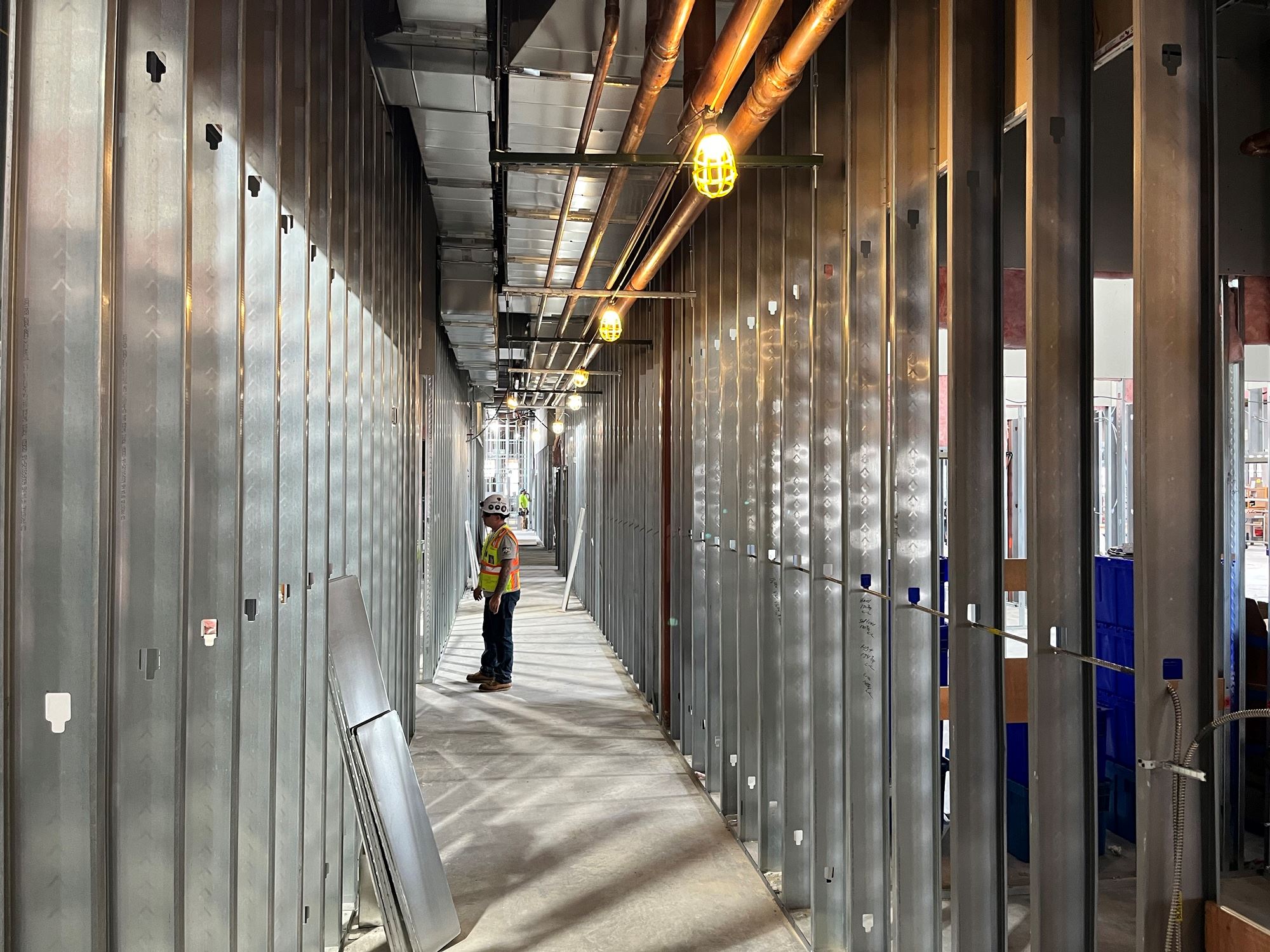 Interior Framing at the Public Safety Facility