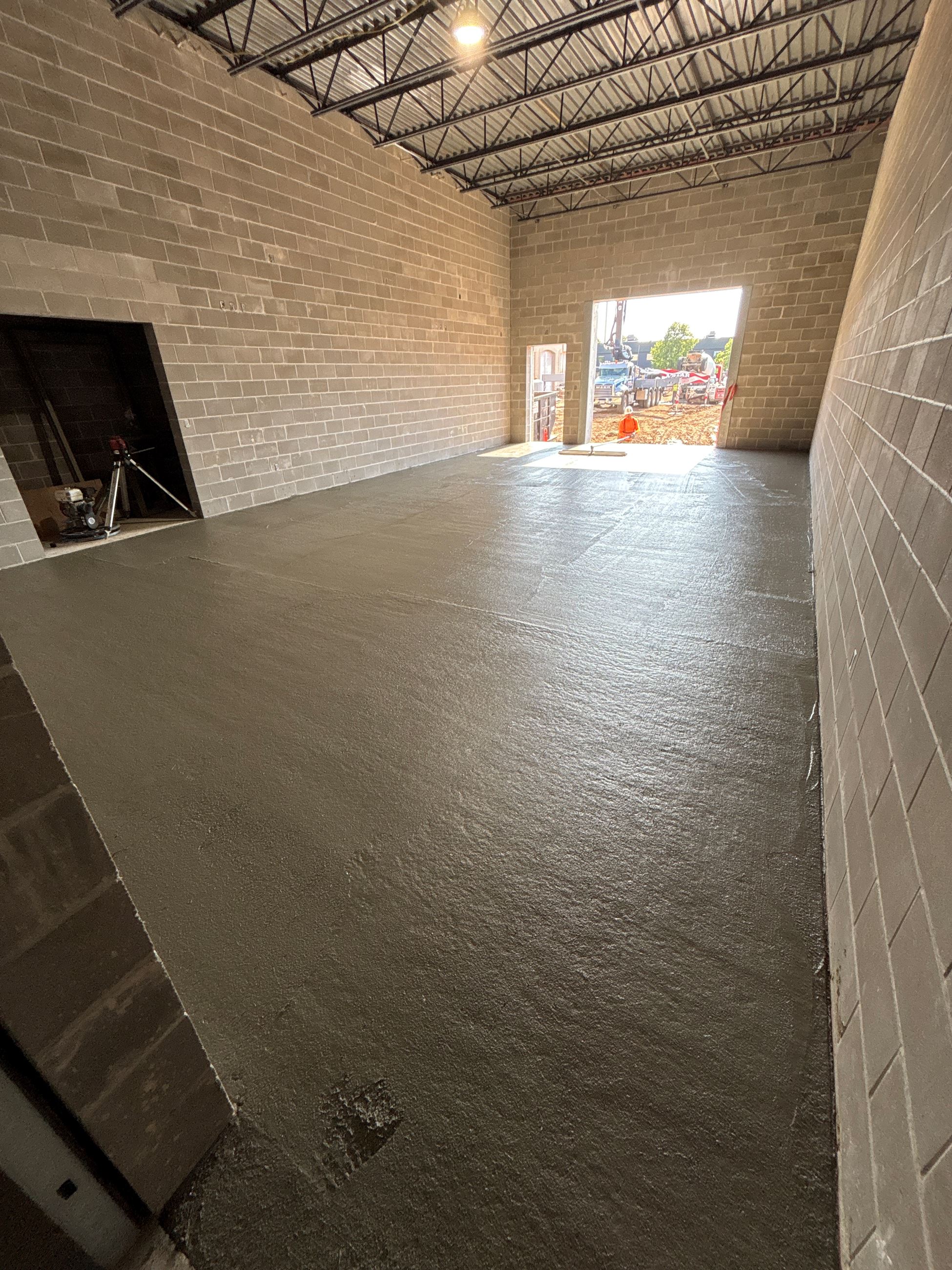 Concrete Slab for the Police Fitness Room at the public Safety Facility