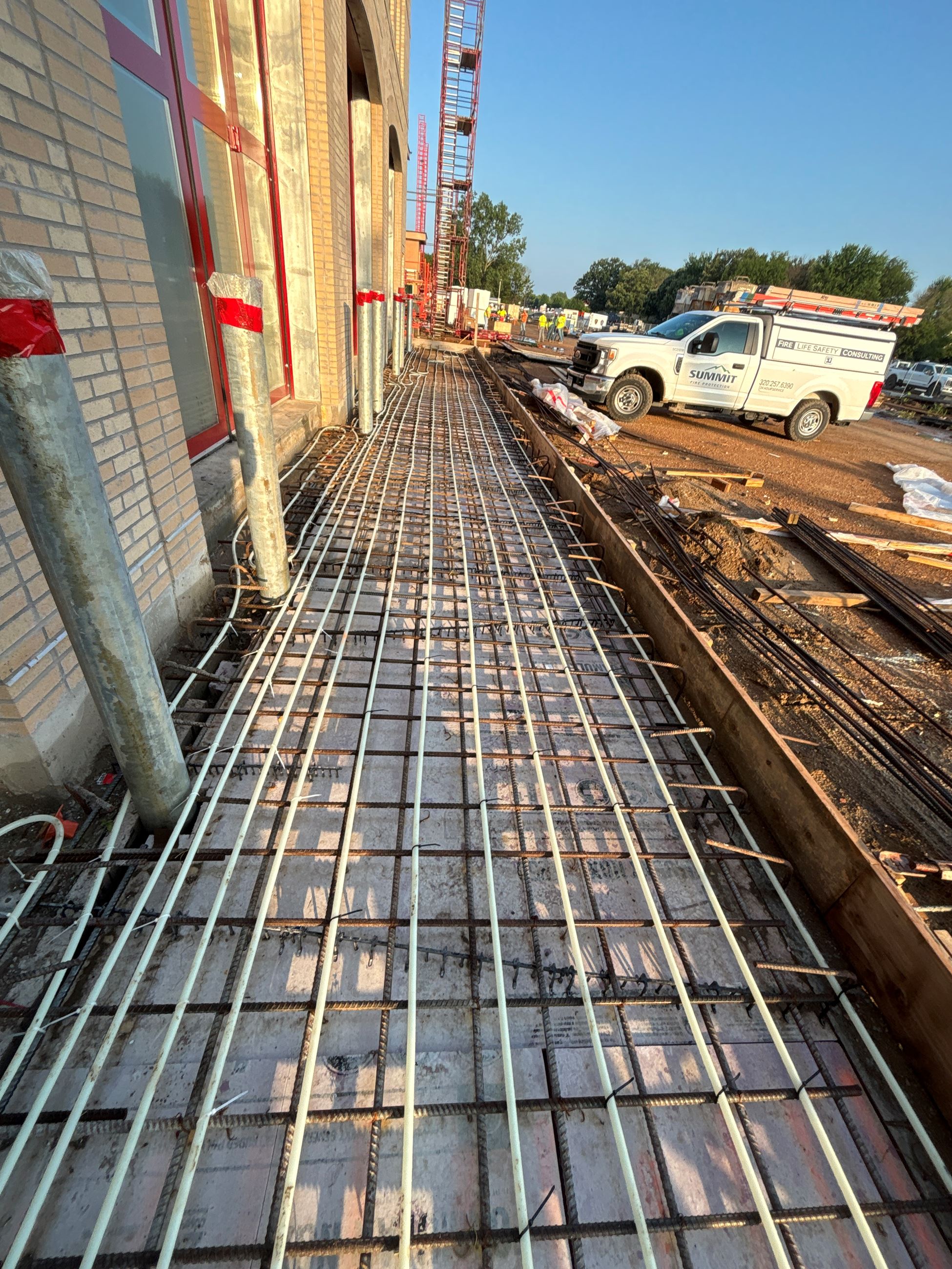 Concrete Apron Prep for Fire Bays